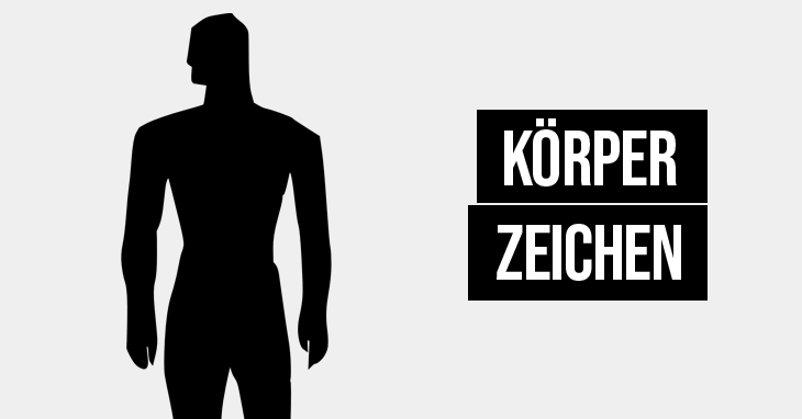 Körperzeichen bei einer Depression.
